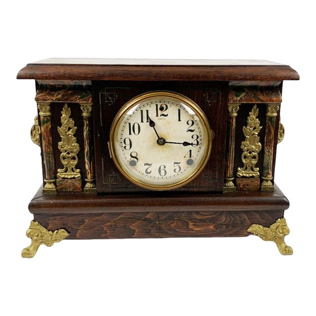 Antique Sessions Mantel Clock Chairish