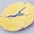 19th Century English Joseph Holdcroft Yellow Majolica Flying Crane Plate For Sale In Houston - Image 6 of 9