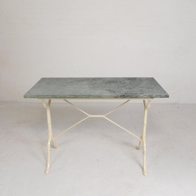 Garden Table with Marble Top, 1950s For Sale - Image 10 of 18