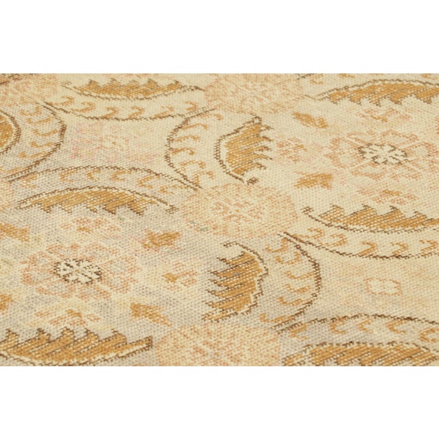 Rug & Kilim Vintage Turkish Runner in Blue, With Herati Floral Patterns, From Rug & Kilim For Sale - Image 4 of 7