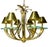 Vintage Nulko Mid-Century Modern 6-Light Solid Brass Chandelier For Sale In Pittsburgh - Image 6 of 9