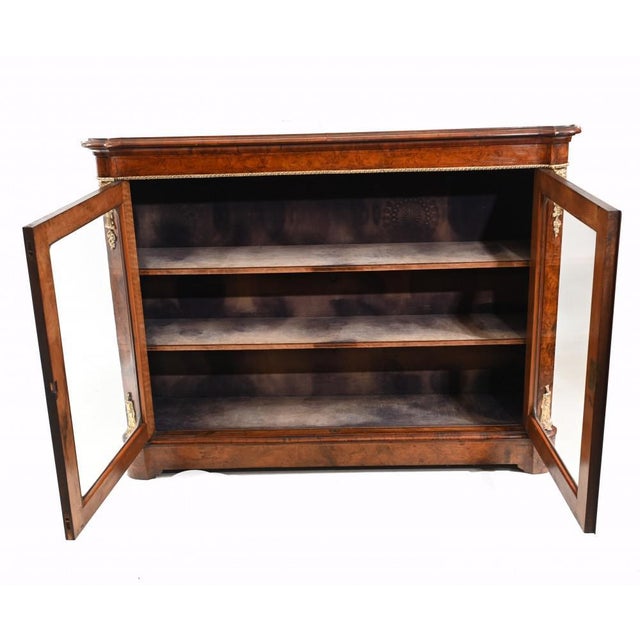 Victorian Pier Display Cabinet in Walnut, 1860s For Sale - Image 4 of 9