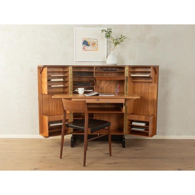 1960s Vintage Secretaire in Walnut, 1960s For Sale - Image 5 of 16