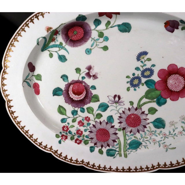 Barr, Flight & Barr Worcester Porcelain Serving Dishes, Famille Rose Taste For Sale - Image 12 of 14