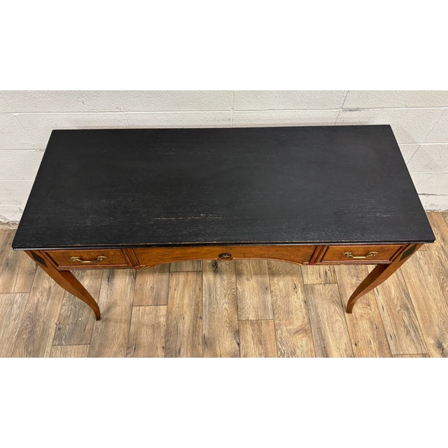 This is a stunning vintage Art Deco or American Federal style writing desk by Northern Furniture Company, Sheboygan,...