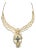 Late 20th Century 77ct Lemon Quartz Necklace With Blue Topaz Accent and Complementary Earrings, 3 Pieces For Sale