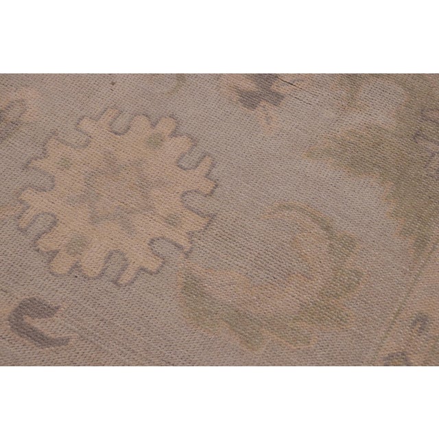 Gray 1990s Boho Chic Gray/Lt. Blue Wool Rug -8'11 X 12'2 For Sale - Image 8 of 10