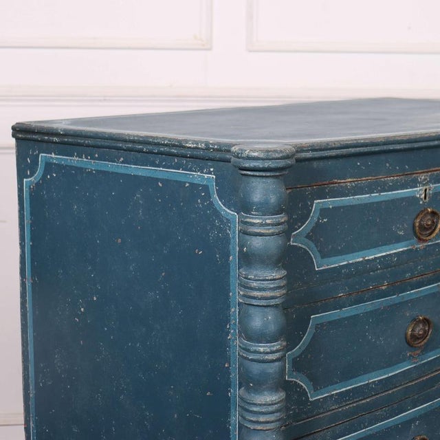 English Bowfront Chest of Drawers For Sale - Image 8 of 11