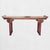 Chinoiserie Vintage Chinoiserie Regency Style Red Lacquer Altar Console Table With Gold Leaf Cutput Accents For Sale - Image 3 of 11