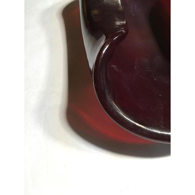 Mid-Century Modern Rubin Color Blown Paste Glass Bowl, Italy, 1960s For Sale - Image 15 of 18