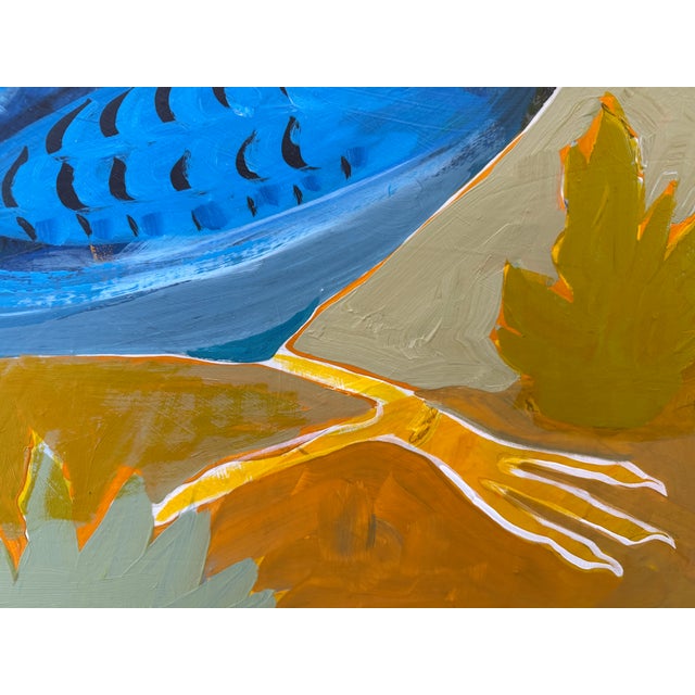 Saffron ”Jays Today” a Bird Painting by LWren Walraven For Sale - Image 8 of 10