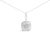 Awaken your everyday with a medallion that wears like a private sunrise. Sculpted in .925 sterling silver, its cushion...