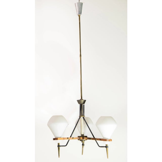 Transparent Italian Mid-Century Chandelier by Stilnovo, 1960s For Sale - Image 8 of 8