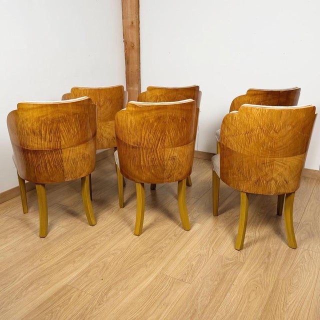 Art Deco Dining Table and Chairs, 1930s, Set of 7 For Sale - Image 12 of 15