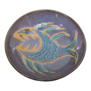 Harding Black " Shark" Bowl Dated 1991 Signed Texas Potter
