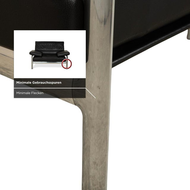 Black Leather Armchair with Manual Function from Jori For Sale - Image 13 of 18