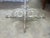 Metal Vintage Brass Garment Stand With Ornate White-Painted Metal Base, 77” For Sale - Image 7 of 11