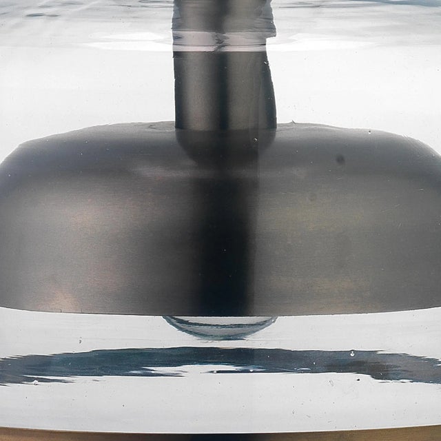 2020s Jamie Young Clyde Iron & Glass Pendant For Sale - Image 5 of 6