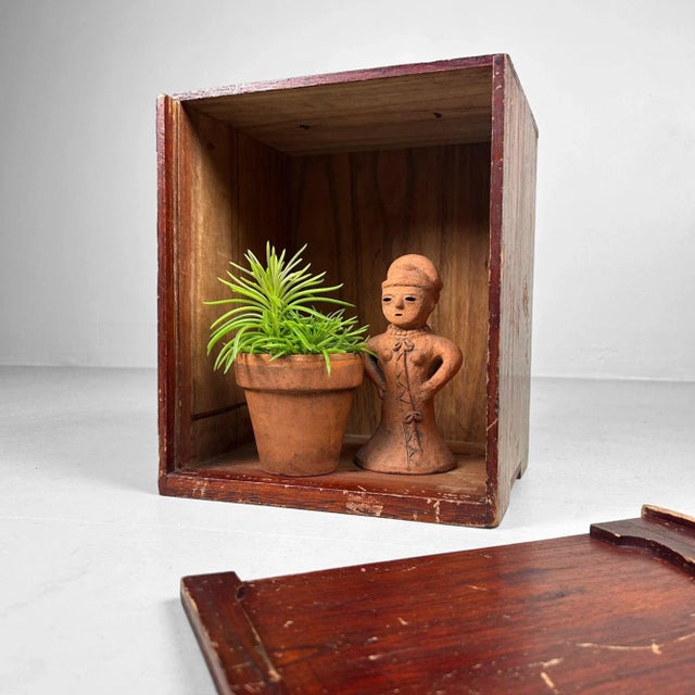 Contemporary Antique Wooden Storage Box, Japan, 1900 For Sale - Image 3 of 17