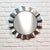 Contemporary Large Contemporary Scalloped Silvertoned Round Wall Mirror For Sale - Image 3 of 14