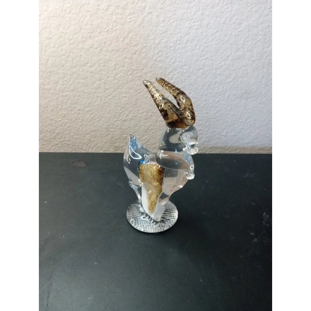 EXQUISITE Polish Art Glass 5" Ram Figurine This exquisite handmade glass figurine is a true work of art. Crafted with...