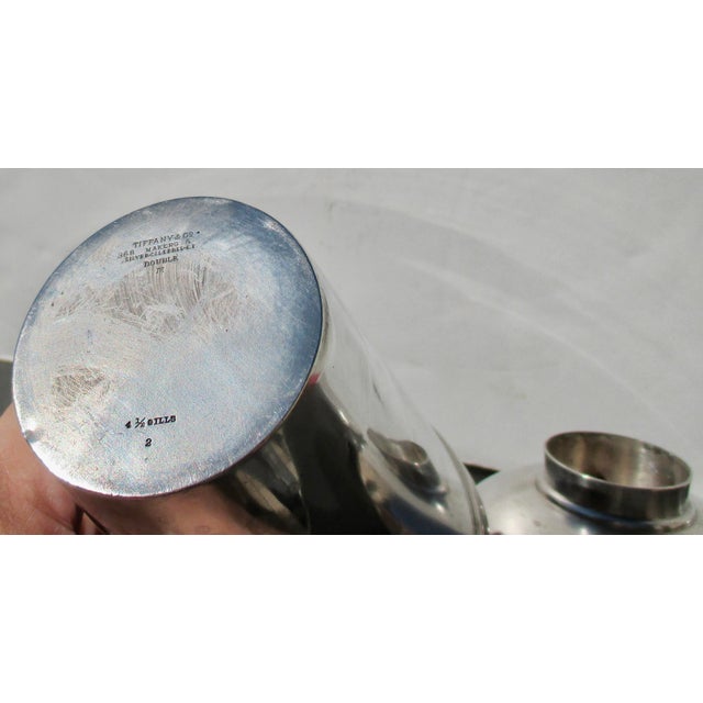 Silver Tiffany Cocktail Shaker Circa 1915 For Sale - Image 8 of 10