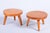 This pair of small tables, or pedestals, originates from the Czechoslovak design environment of the 1950s and represents a...
