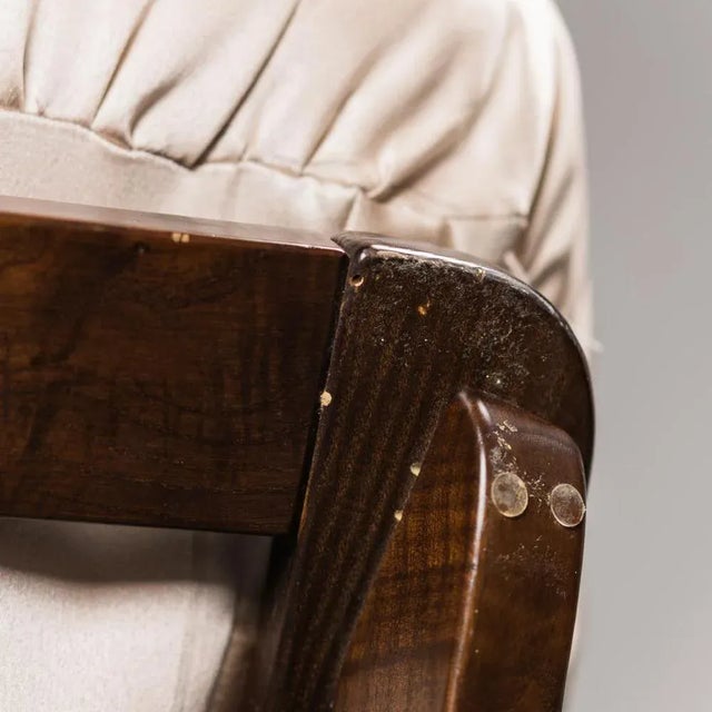 Vintage Beige Fabric Armchair, 1970s For Sale - Image 11 of 14