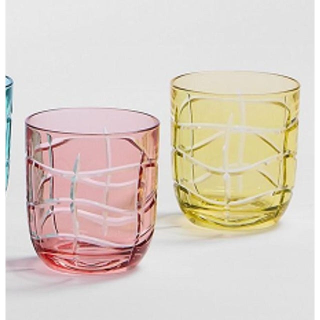 Dior Maison Pastel Harmony Tortoiseshell Small Glasses With Toile Presentation Box, Complete Set of 6 For Sale - Image 9 of 17