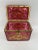 Antique Moser Cranberry Enameled & Ormolu Mounted Glass Casket Box For Sale - Image 10 of 10