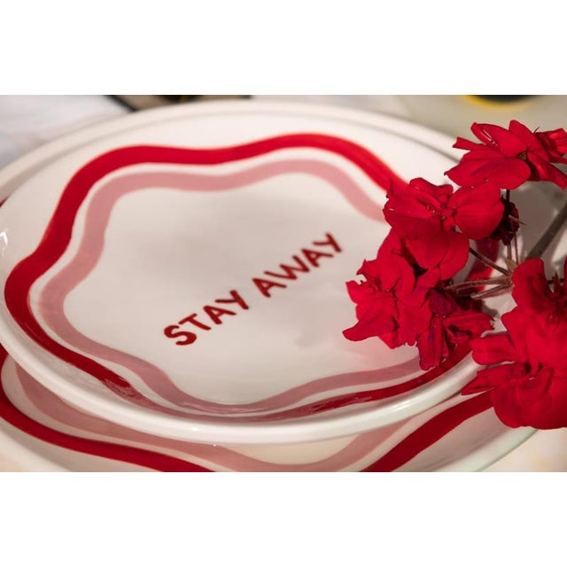 Talk of the Table Artisanal Plates- Set of 2 For Sale - Image 10 of 10