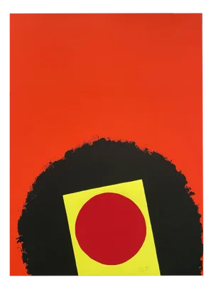 Luis Feito, Circle XII, 1970, Original Screenprint