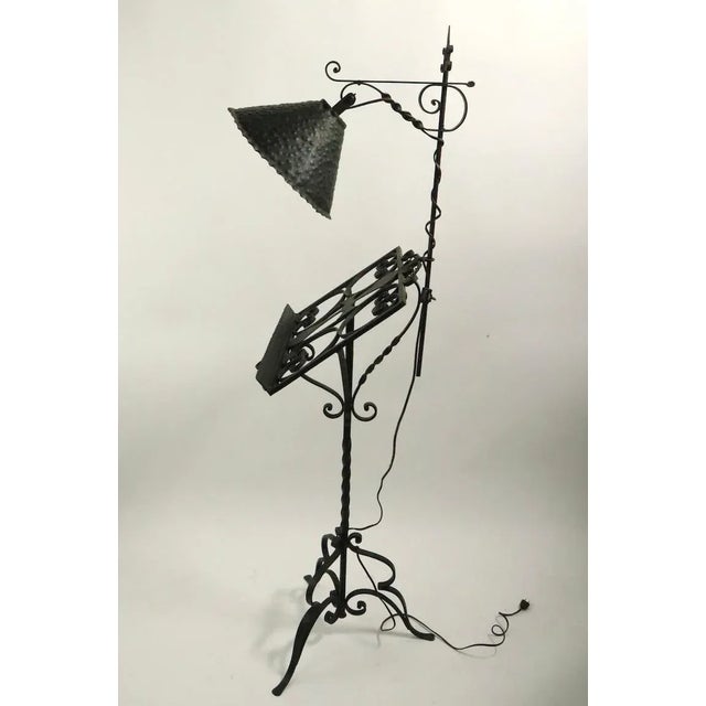 Gothic Arts & Crafts, Wrought Iron Bible, Bookstand, Lecturn, Maitre D Stand For Sale - Image 11 of 11