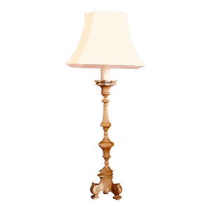 Continental Tall Bronze Pricket Lamp