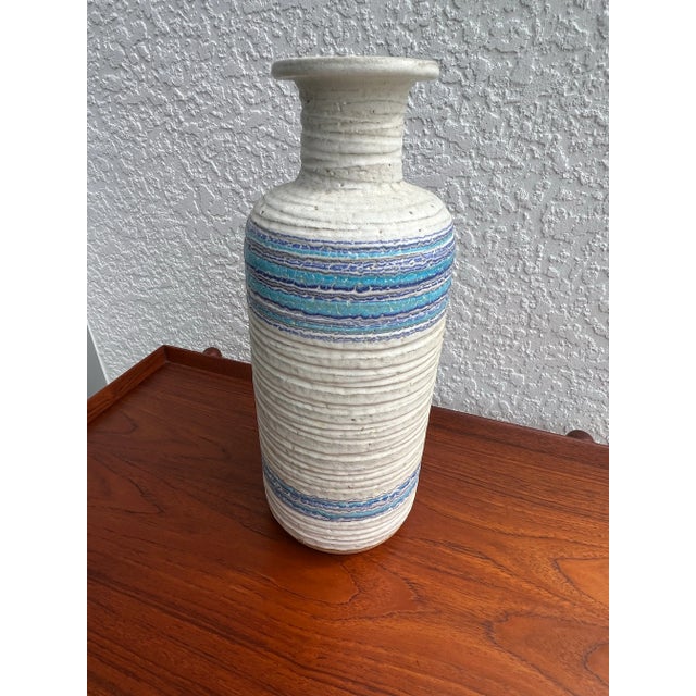 Ceramic 1960’s Italian Aldo Londi “Pietra” Vase, Ashtray, & Table Lighter for Bitossi - Set of 3 For Sale - Image 7 of 10