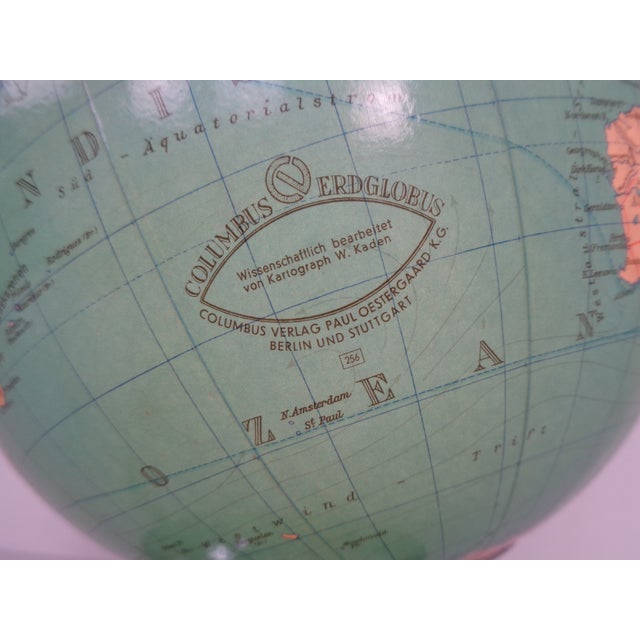 Vintage Illuminated Glass Globe by Paul Oestergaard for Columbus, 1960s For Sale - Image 12 of 18