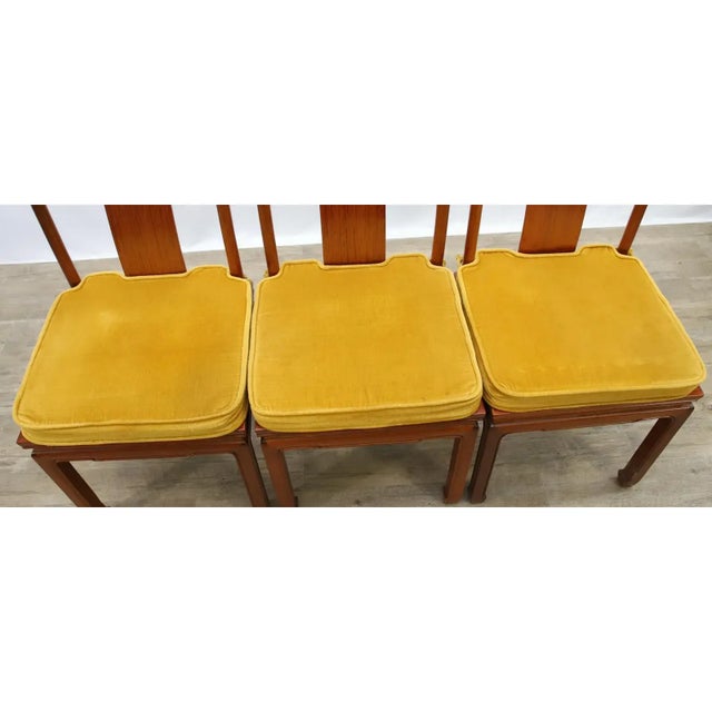 Mid 20th Century Mid 20th Century George Zee & Co. Anglo-Chinese Teak Extendable Dining Chairs - Set of 8 For Sale - Image 5 of 10