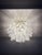 White Murano Glass Leaf Ceiling Chandeliers, Set of 2 For Sale - Image 8 of 13