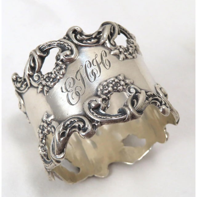 This really is a Great Looking - Very Fine Quality Antique American Sterling Silver Napkin Ring. Circa Very Early 1900s....