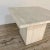 Camel Mid-Century Modern Travertine Square Coffee Table ~ Side Table For Sale - Image 8 of 12