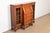 Berkey & Gay Antique English Jacobean Carved Oak Glass Front Double Bookcase With Bureau and Drop Front Secretary Desk, Circa 1920s For Sale - Image 4 of 14