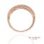Rose 14k (585) Rose Gold Natural Diamond Milgrain Engraved Band Ring Size 6 For Sale - Image 8 of 11