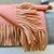 Baby Alpaca Throw in Persimmon For Sale - Image 6 of 7