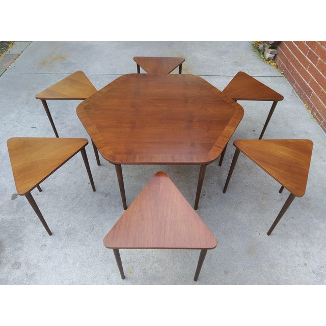 Rare Mid Century Modern Hexagon Coffee Table & Nesting ...