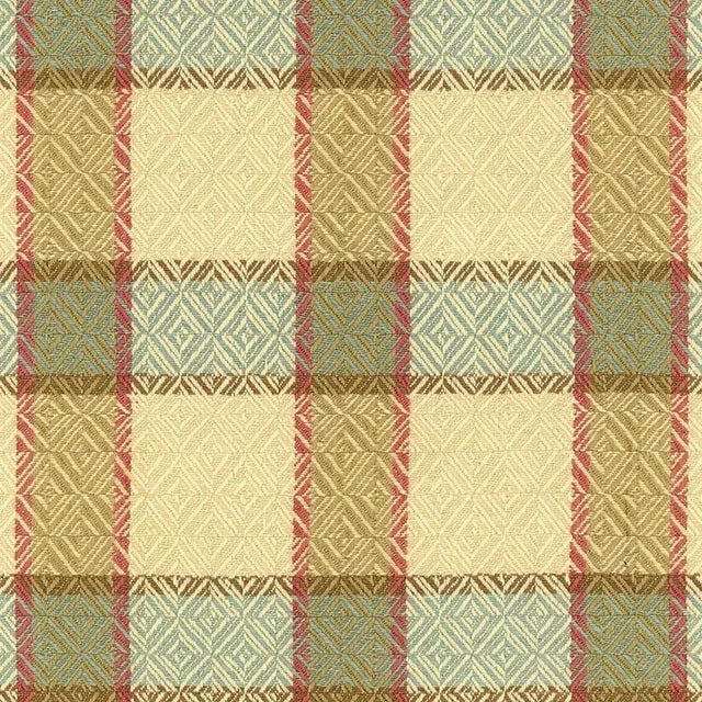 Schumacher Chesterfield Plaid Fabric in Cottage For Sale