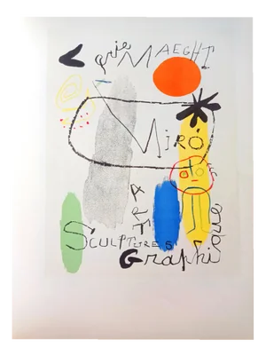 Joan Miro, Sculptures & Graphics, 1959, Lithograph