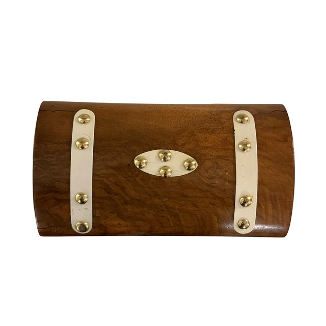 English 19th Century Burl Walnut English Tea Caddy For Sale - Image 3 of 9