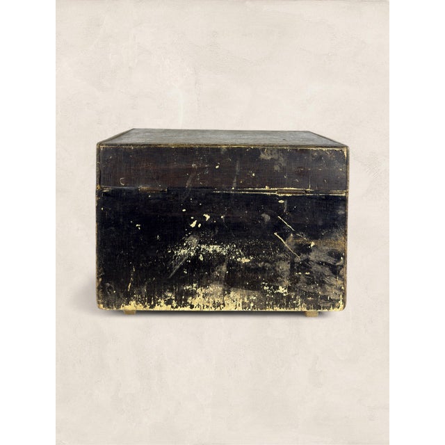 1920s Antique English Pine Angler’s Fishing Tackle Box With Leather Strap, Circa 1920 For Sale - Image 5 of 9
