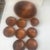 This is a set of thick quality heavy handcrafted wood salad bowls with matching large handcrafted wood serving bowl. There...