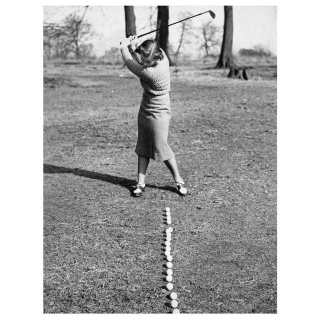 'Golfer Pamela Barton' Unframed Archival Pigment Print For Sale